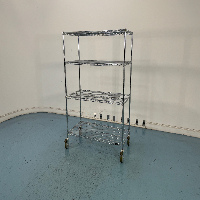 4' Portable Wire Shelving Unit image 0